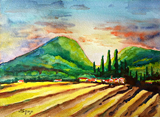 Campagne a l'aube