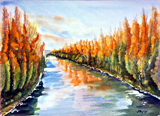 Riviere en automne